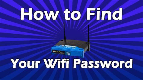 How to find your wifi password .